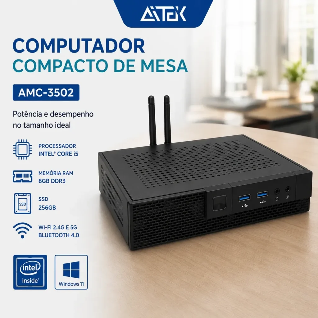 Mini Pc Computador Compacto Intel I5 8gb Ssd 256gb Wi-fi É Bom Review Completo